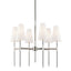 Bowery 6 Light Chandelier - Polished Nickel