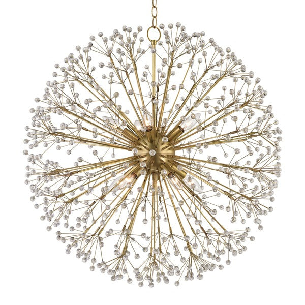 Dunkirk 10 Light Chandelier - Aged Brass Main image