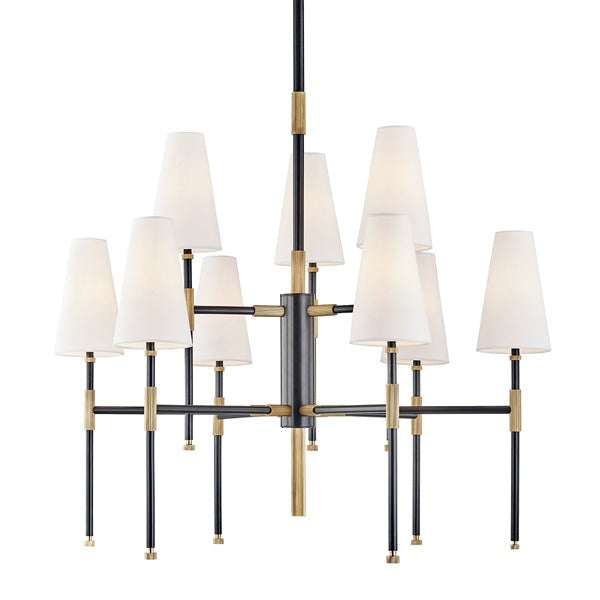 Bowery 9 Light Chandelier - Aged Old Bronze Main image