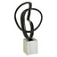 Knot Marble Sculpture - Black & White