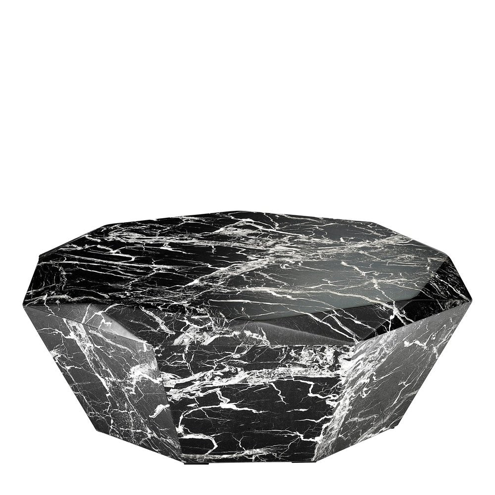 Diamond Coffee Table - Faux Black Marble Main image