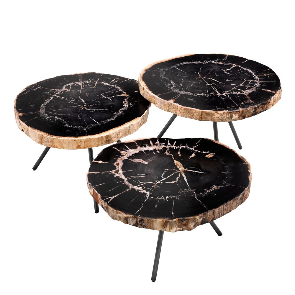 De Soto Set of 3 Round Coffee Tables - Dark Range Secondary image