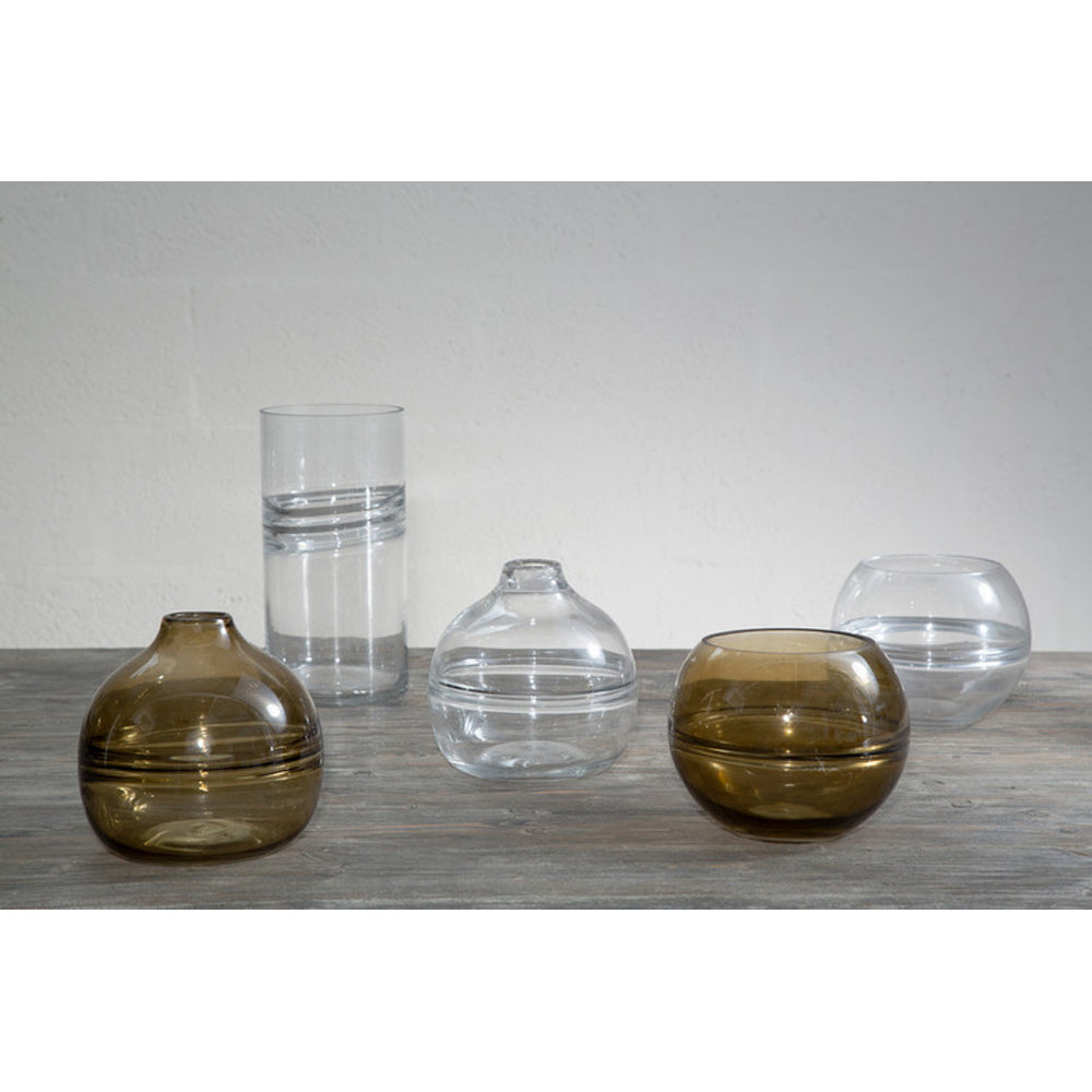 Luxe Bottle Vase - Amber Secondary image
