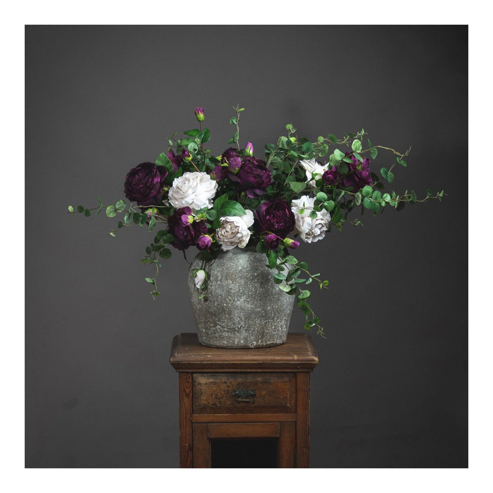 Aged Ceramic Vase - Stone Secondary image