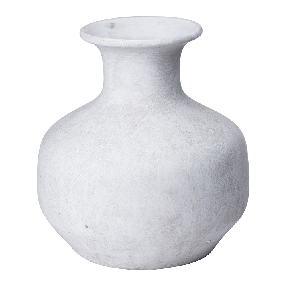 Darcy Squat Vase - Stone Main image