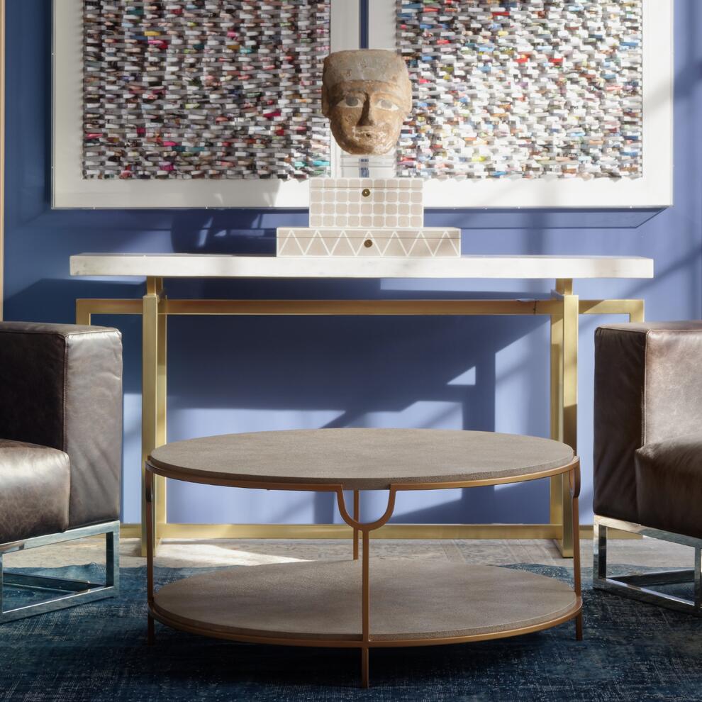 Katia Round Coffee Table - Cream