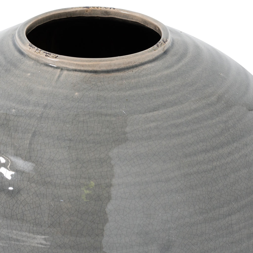 Garda Glazed Regola Vase - Grey Secondary image