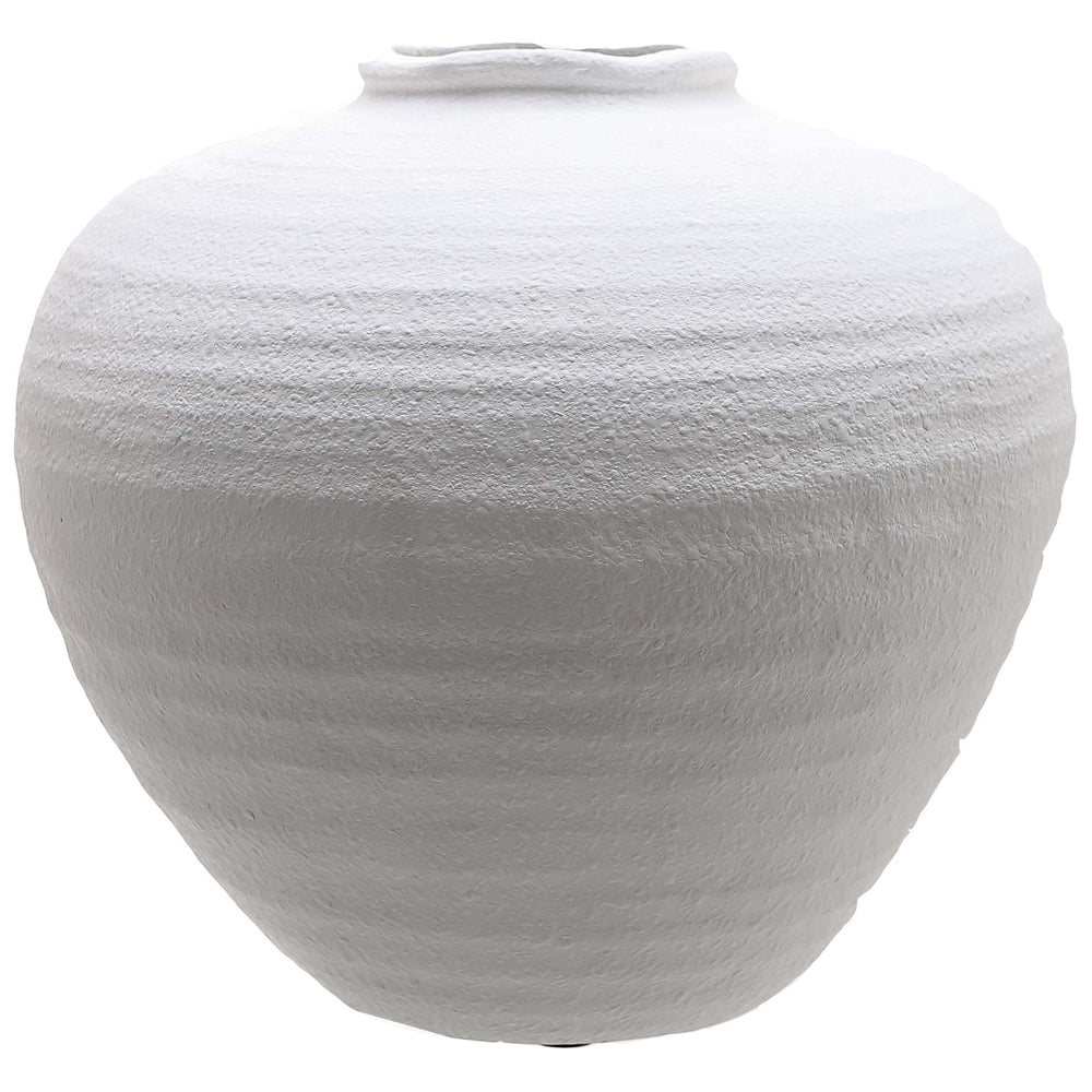 Regola Large Ceramic Vase - Matt White Main image