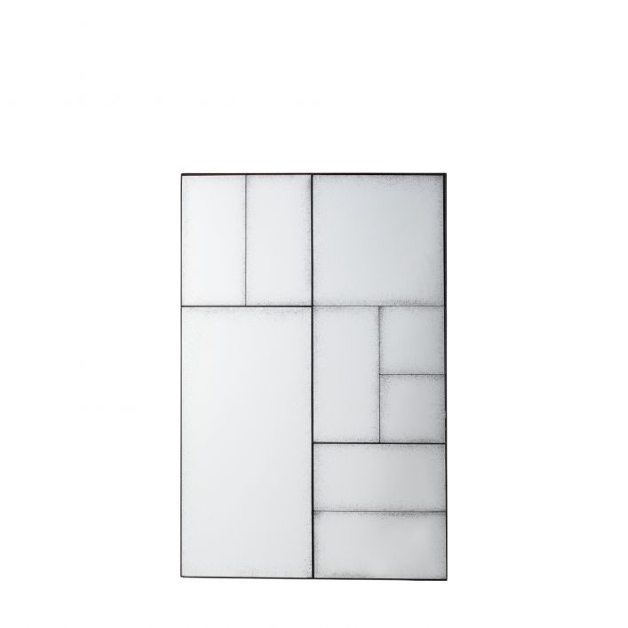Broadheath Mirror 122x81cm - Black & Silver Main image