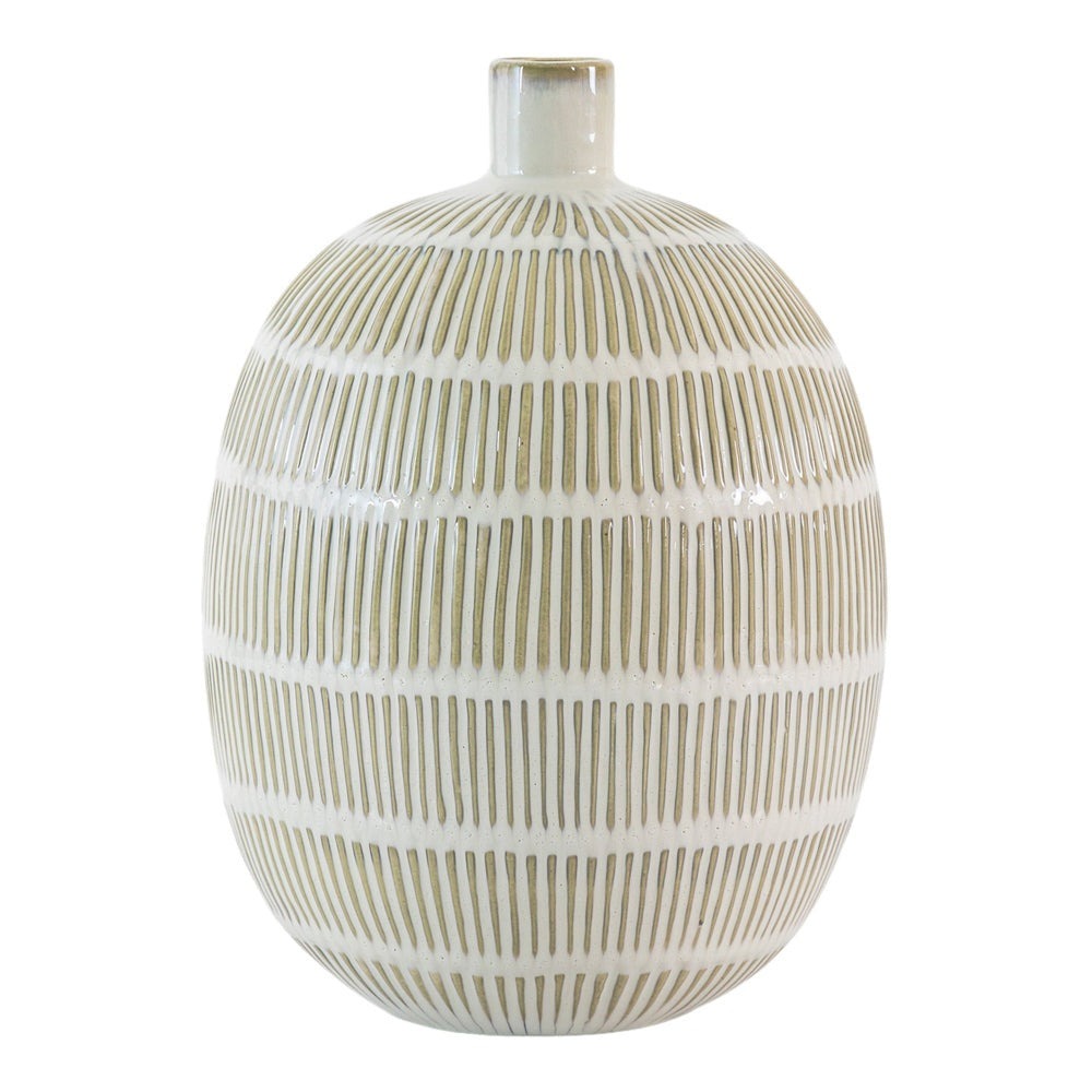 Azealia Vase - Natural & White Main image