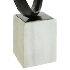 Knot Marble Sculpture - Black & White