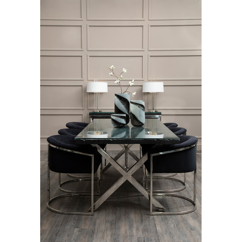 Luxe Large Vase - Grey & Black Secondary image