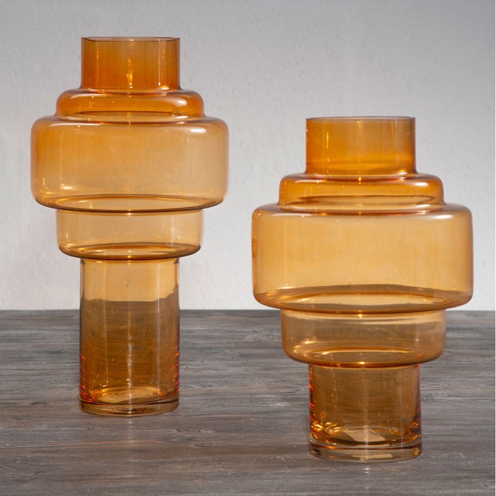 Cadence Small Glass Vase - Orange Secondary image