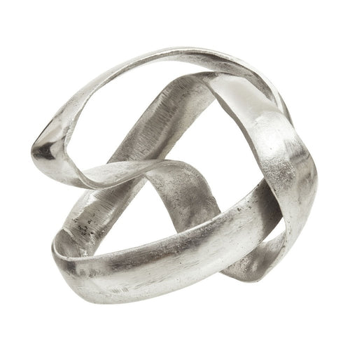 Paton Knot Sculpture - Silver