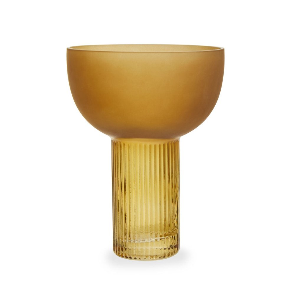 Esme Small Glass Vase - Ochre Main image