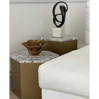 Knot Marble Sculpture - Black & White