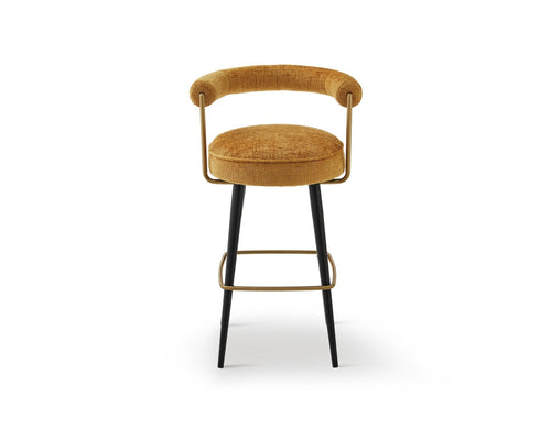 Josephine Bar Stool - Bennett Mustard