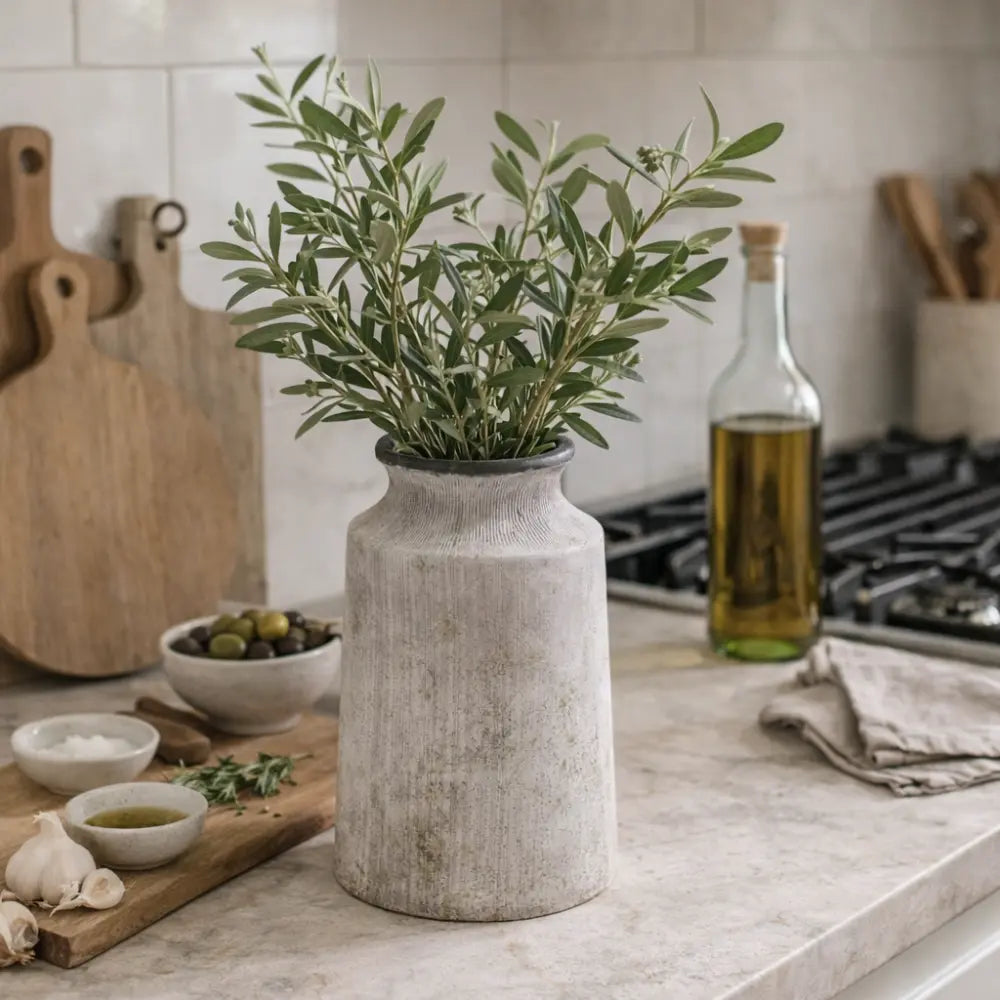 Bloomville Urn Vase - Stone Secondary image