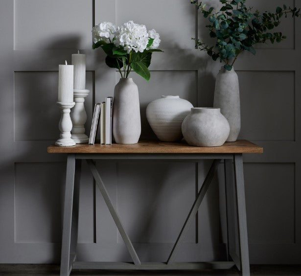 Darcy Ople Large Tall Vase - Stone Secondary image