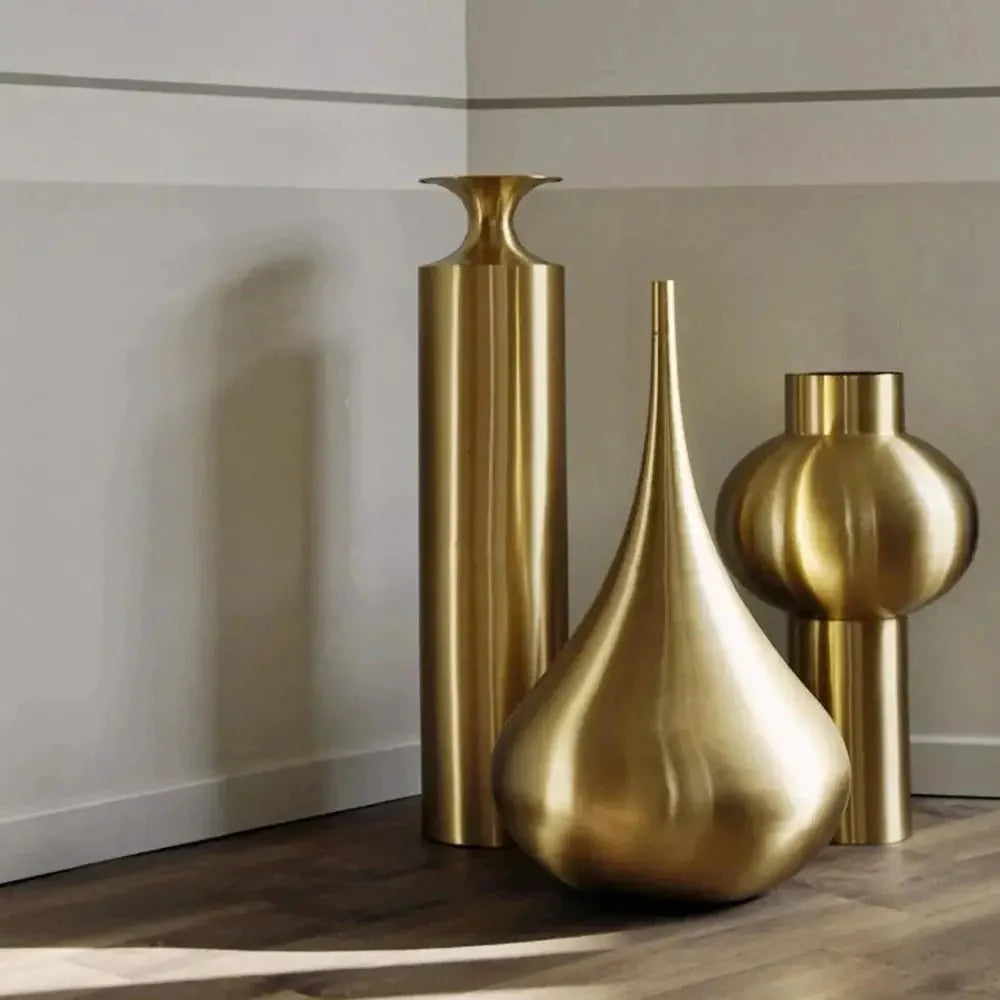 Beat Vessel Drop Light - Brass Secondary image